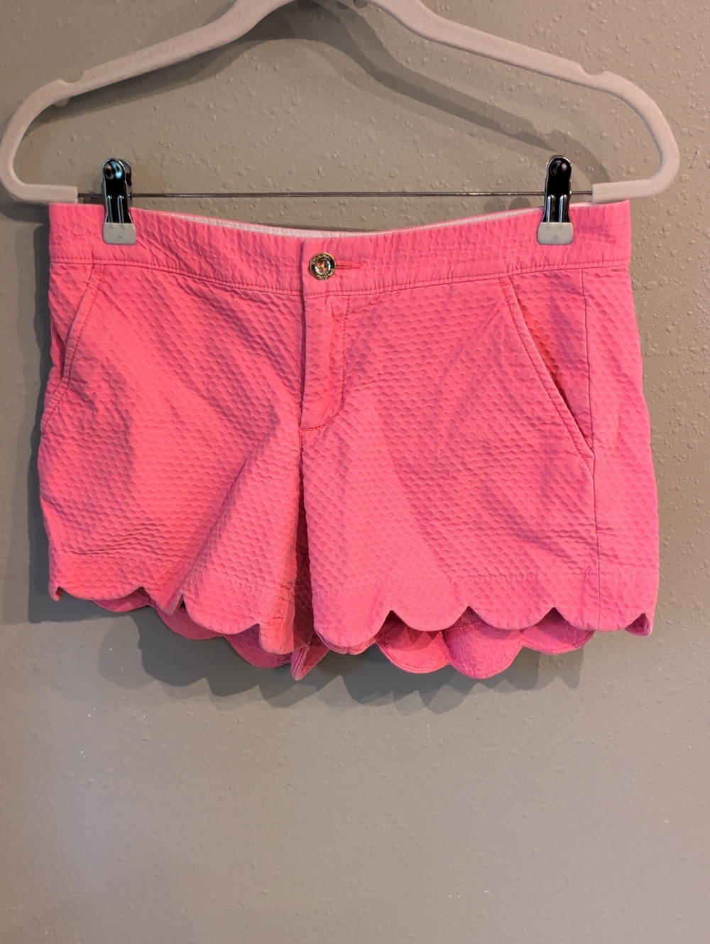 Lilly Pulitzer The Buttercup Short Scalloped Pink Shorts